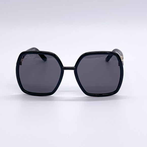 NEW GUCCI GG0890S 001 SQUARE FRAME SUNGLASSES GUCCI GG0890S BLACK - Picture 4 of 14